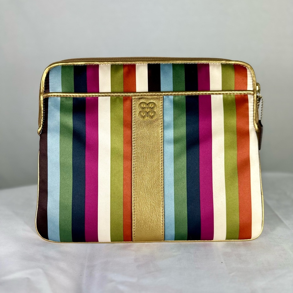 Gold Trim Coach Tablet Case